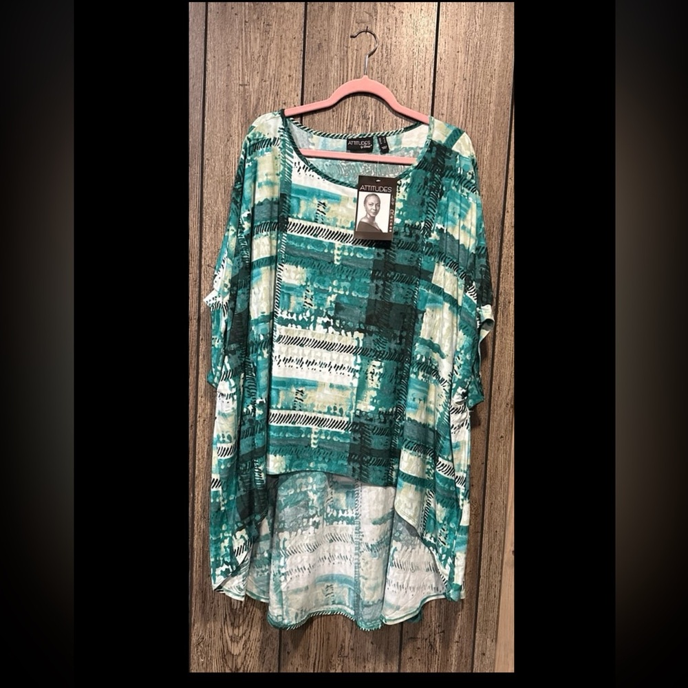Attitudes by Renee Global Illusions Como Jersey Regular Tunic